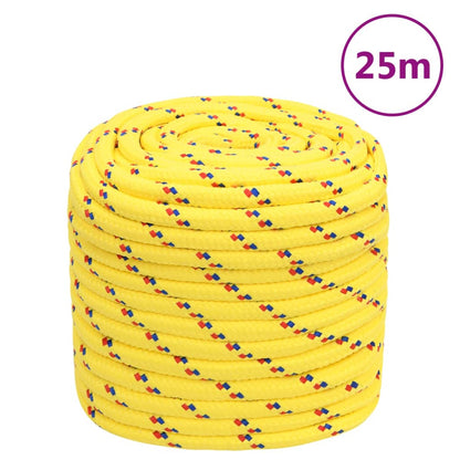 Berkfield Boat Rope Yellow 18 mm 25 m Polypropylene