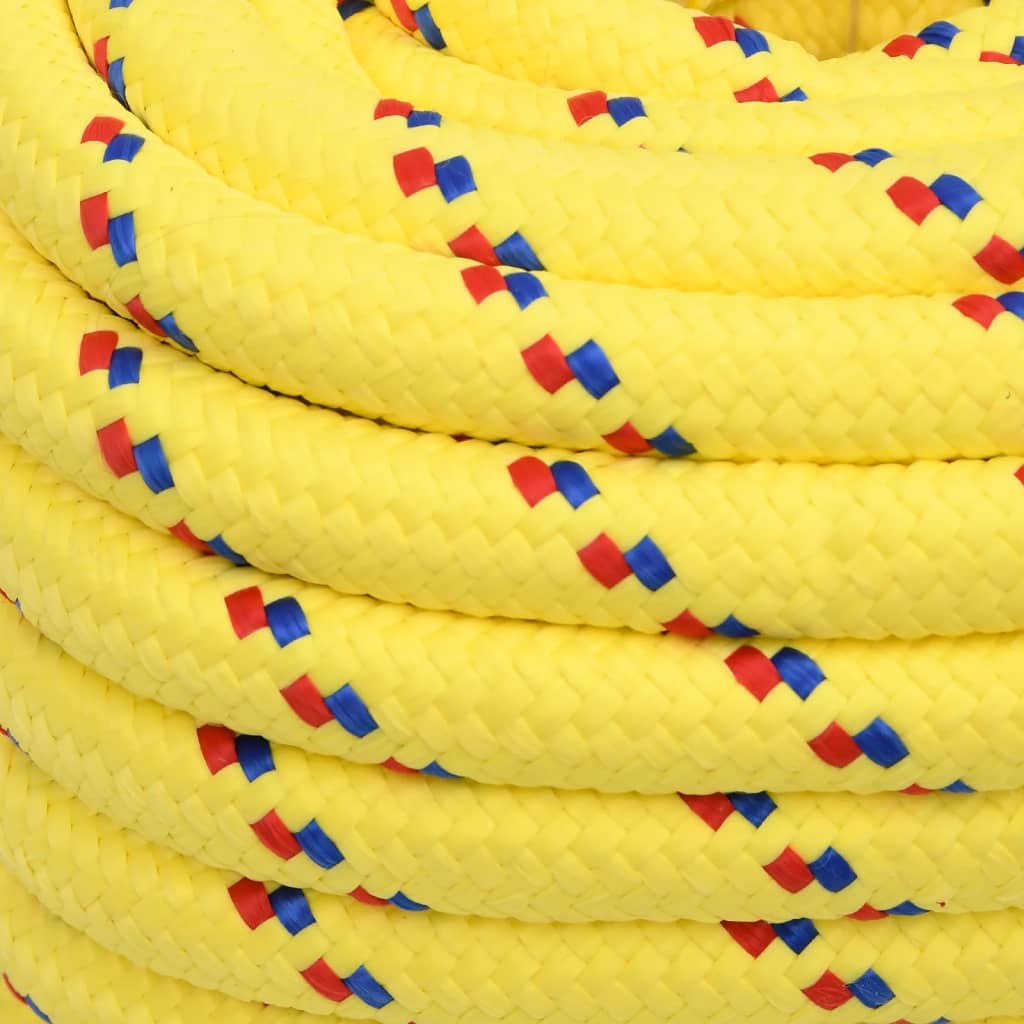 Berkfield Boat Rope Yellow 20 mm 100 m Polypropylene