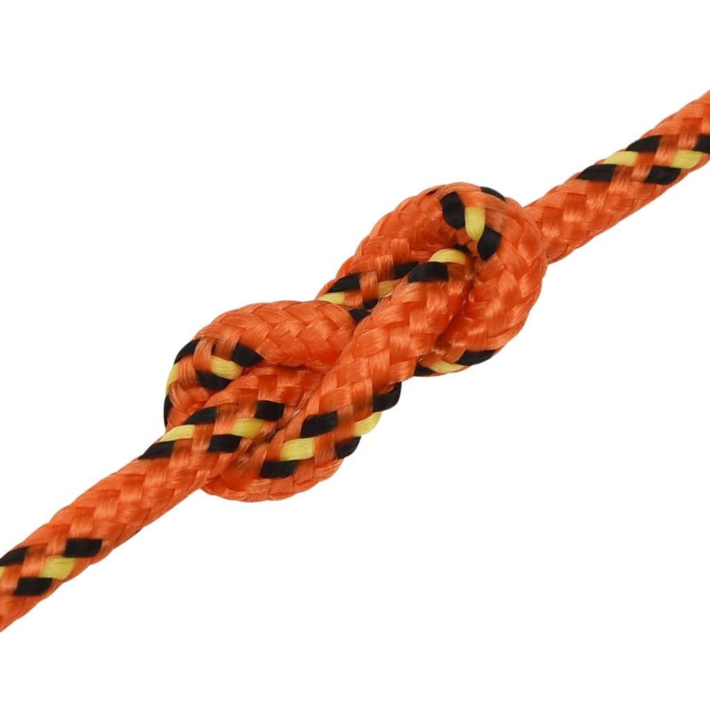 Berkfield Boat Rope Orange 3 mm 50 m Polypropylene