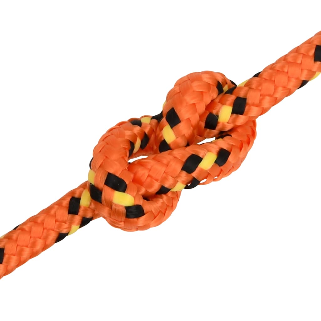 Berkfield Boat Rope Orange 6 mm 100 m Polypropylene