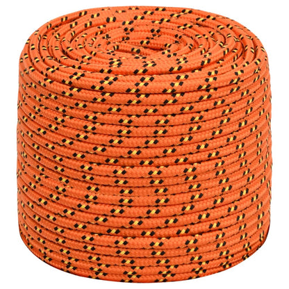 Berkfield Boat Rope Orange 8 mm 25 m Polypropylene