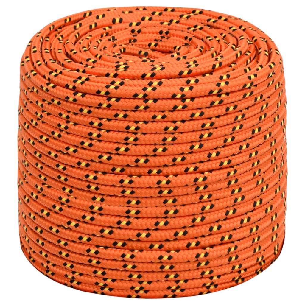 Berkfield Boat Rope Orange 10 mm 500 m Polypropylene