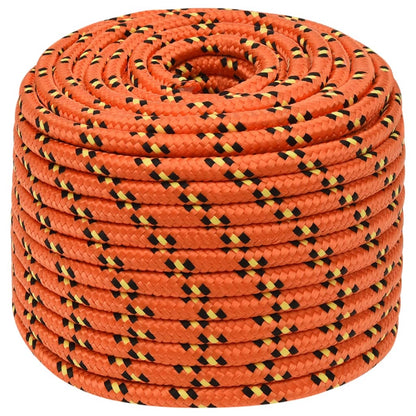 Berkfield Boat Rope Orange 14 mm 25 m Polypropylene
