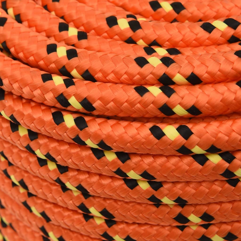 Berkfield Boat Rope Orange 14 mm 25 m Polypropylene