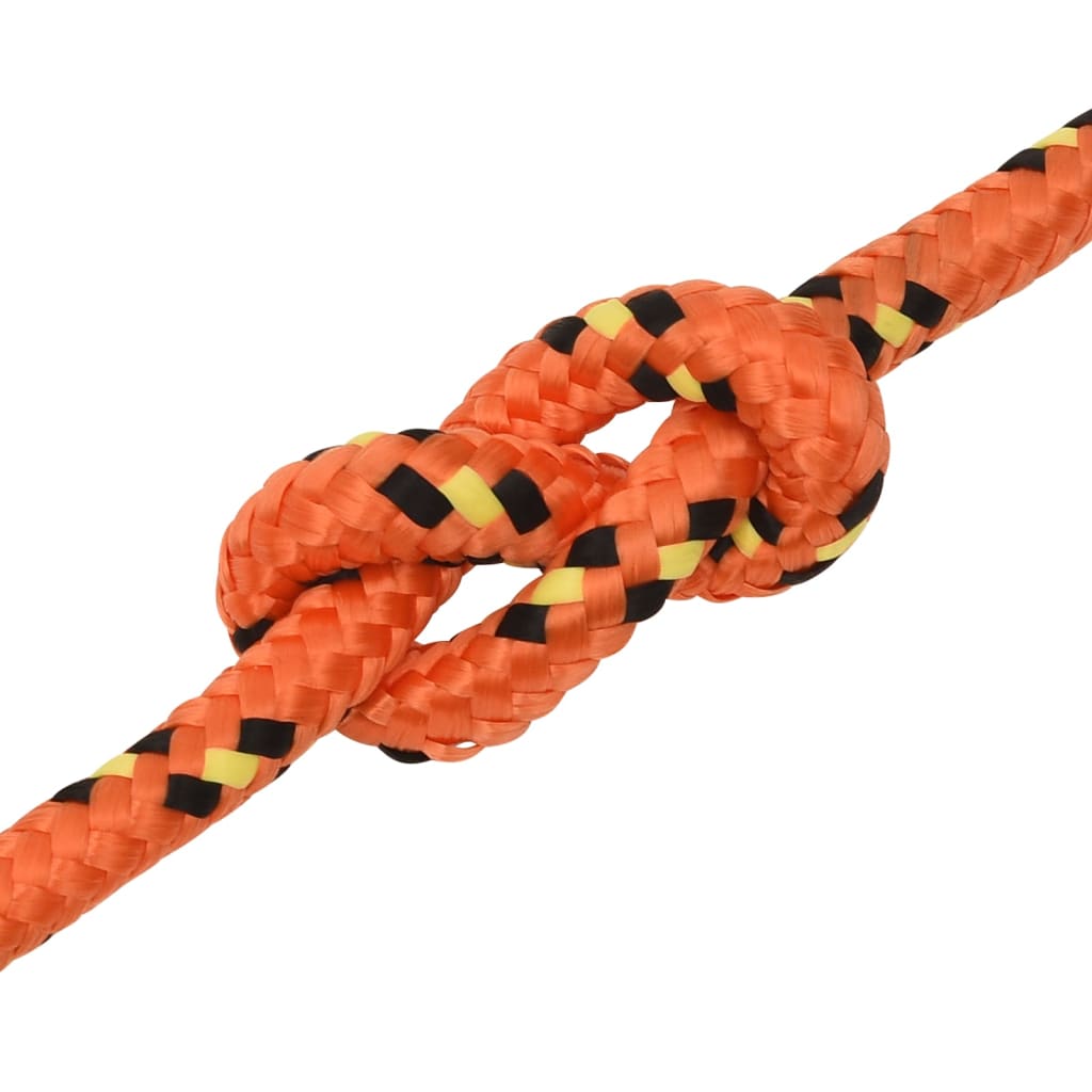 Berkfield Boat Rope Orange 14 mm 100 m Polypropylene