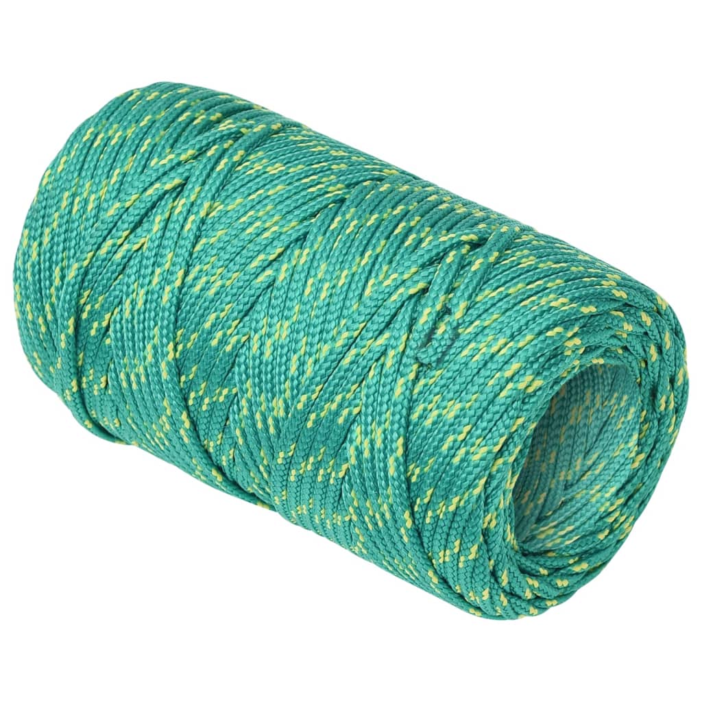 Berkfield Boat Rope Green 2 mm 25 m Polypropylene