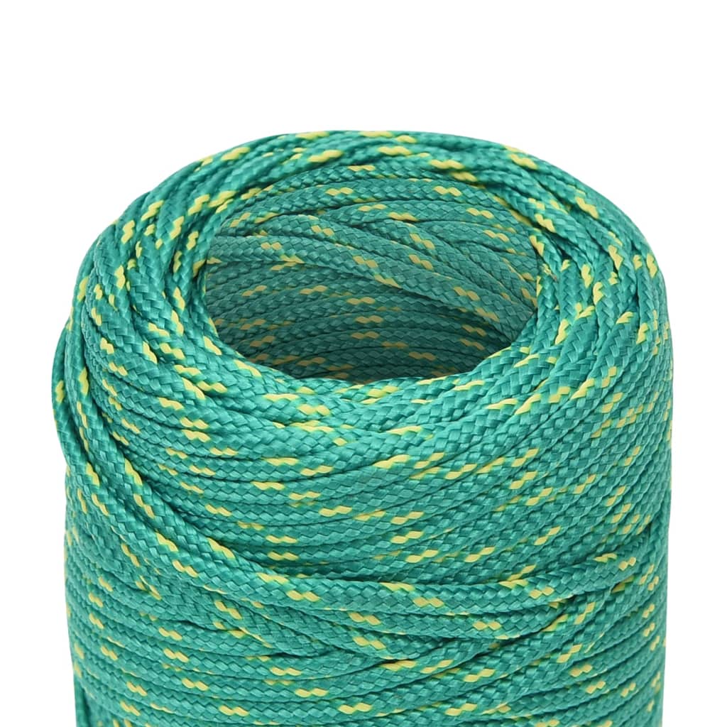 Berkfield Boat Rope Green 2 mm 25 m Polypropylene