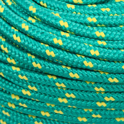 Berkfield Boat Rope Green 6 mm 100 m Polypropylene