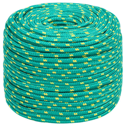Berkfield Boat Rope Green 10 mm 50 m Polypropylene