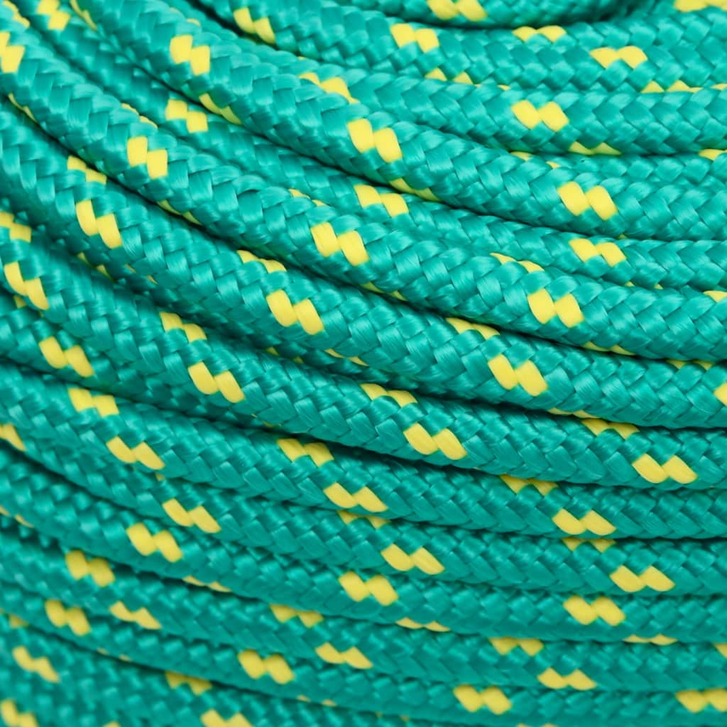 Berkfield Boat Rope Green 10 mm 50 m Polypropylene