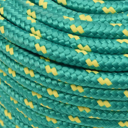 Berkfield Boat Rope Green 12 mm 100 m Polypropylene