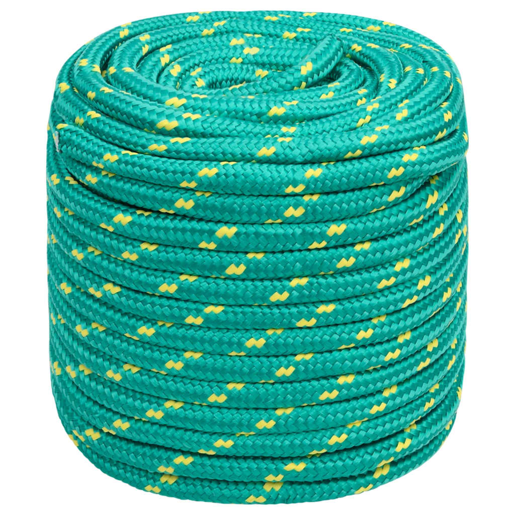 Berkfield Boat Rope Green 16 mm 25 m Polypropylene