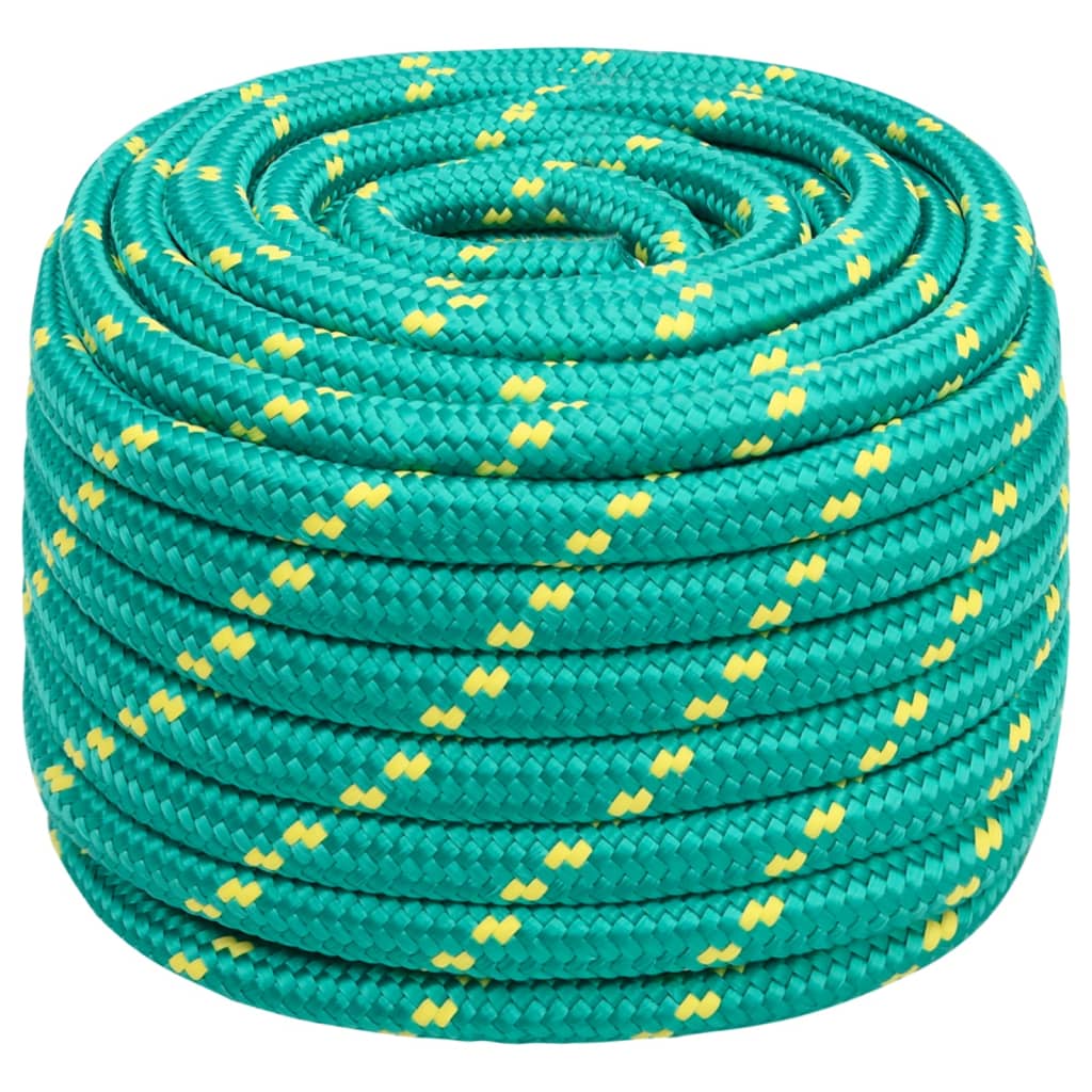 Berkfield Boat Rope Green 20 mm 25 m Polypropylene