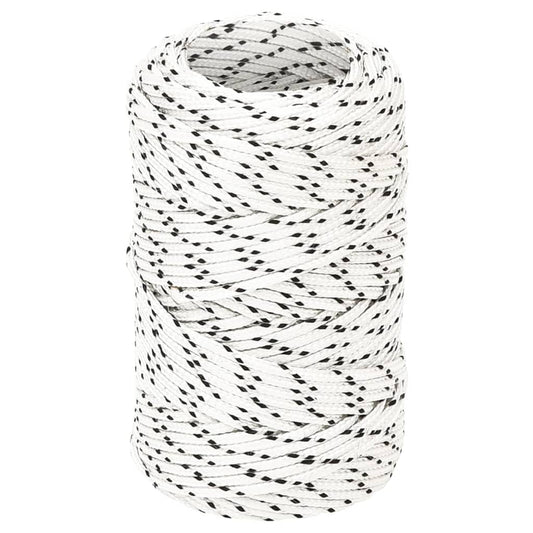 Berkfield Braided Boat Rope White 2 mmx50 m Polyester