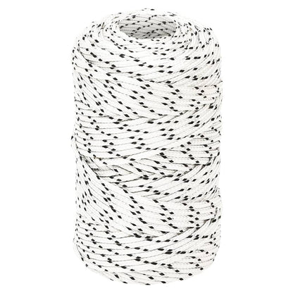 Berkfield Braided Boat Rope White 2 mmx250 m Polyester