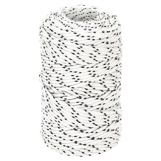 Berkfield Braided Boat Rope White 2 mmx250 m Polyester