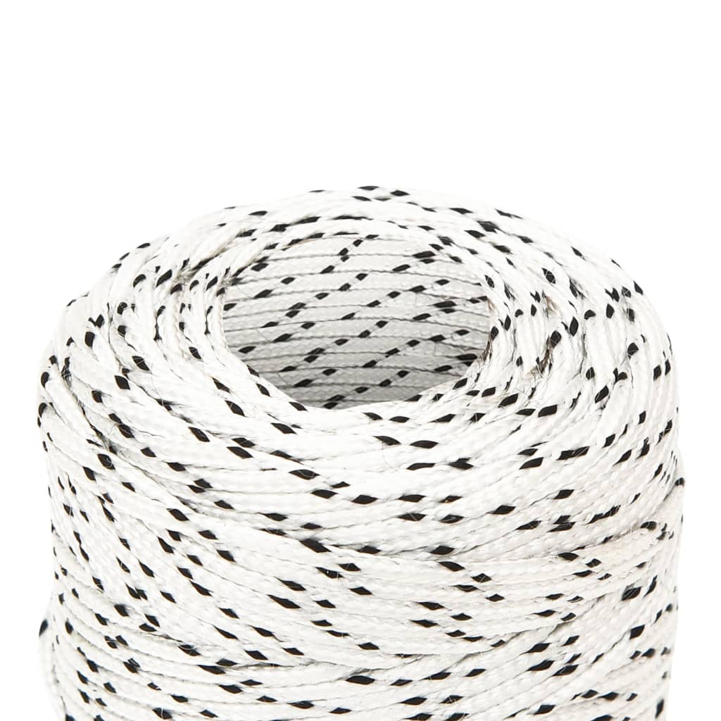 Berkfield Braided Boat Rope White 2 mmx250 m Polyester