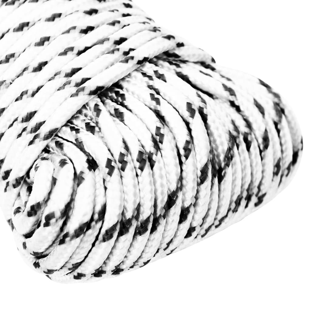 Berkfield Braided Boat Rope White 3 mmx500 m Polyester