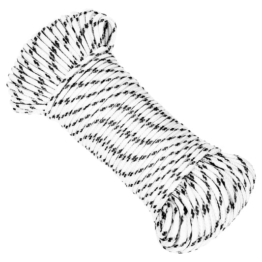 Berkfield Braided Boat Rope White 4 mmx50 m Polyester