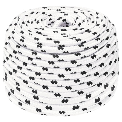 Berkfield Work Rope White 10 mm 100 m Polyester