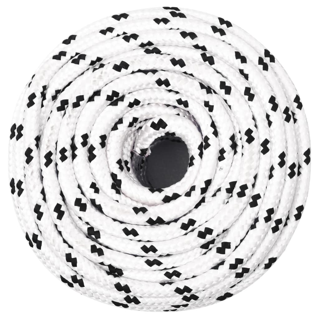 Berkfield Work Rope White 10 mm 100 m Polyester