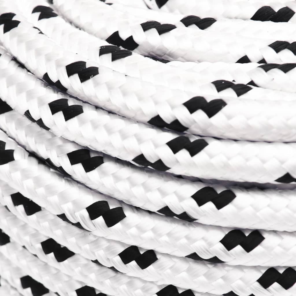 Berkfield Work Rope White 10 mm 100 m Polyester