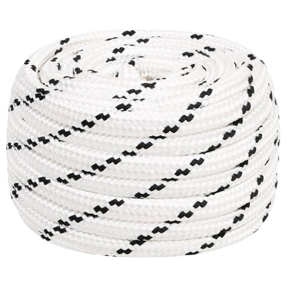 Berkfield Braided Boat Rope White 16 mmx50 m Polyester