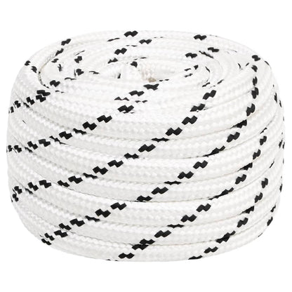 Berkfield Braided Boat Rope White 18 mmx25 m Polyester