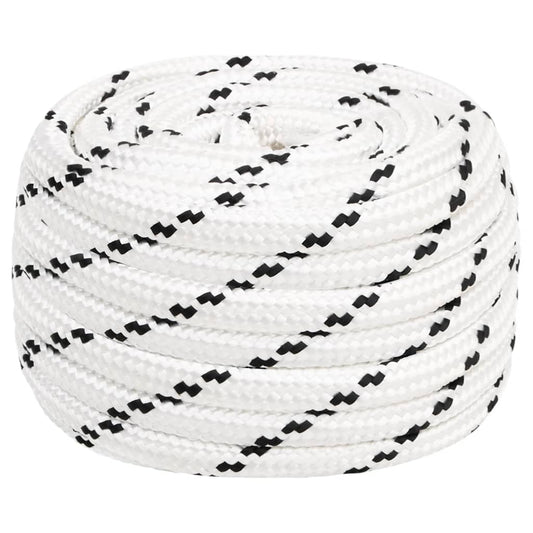 Berkfield Braided Boat Rope White 18 mmx25 m Polyester