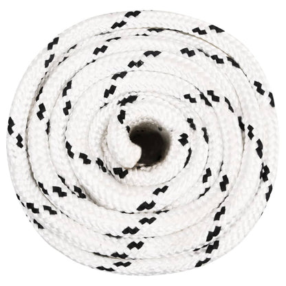 Berkfield Braided Boat Rope White 18 mmx25 m Polyester