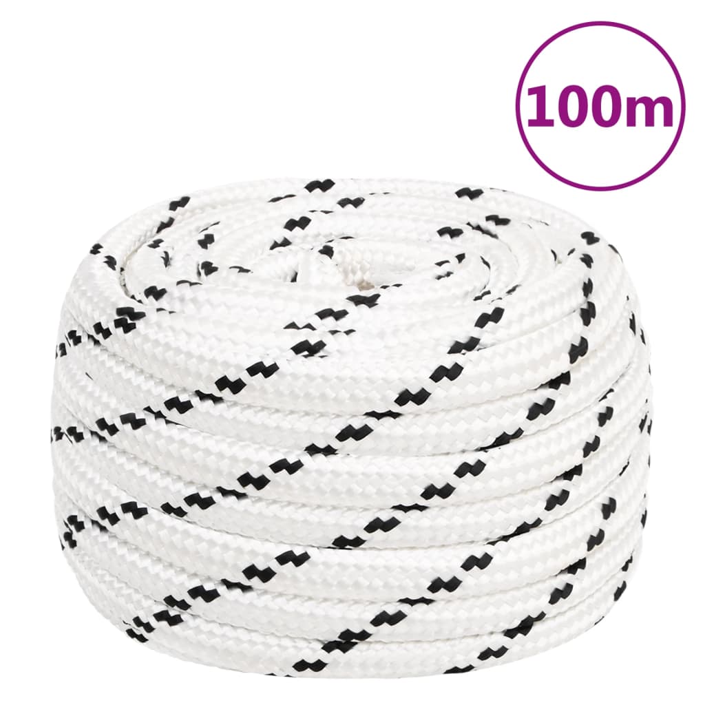 Berkfield Work Rope White 18 mm 100 m Polyester