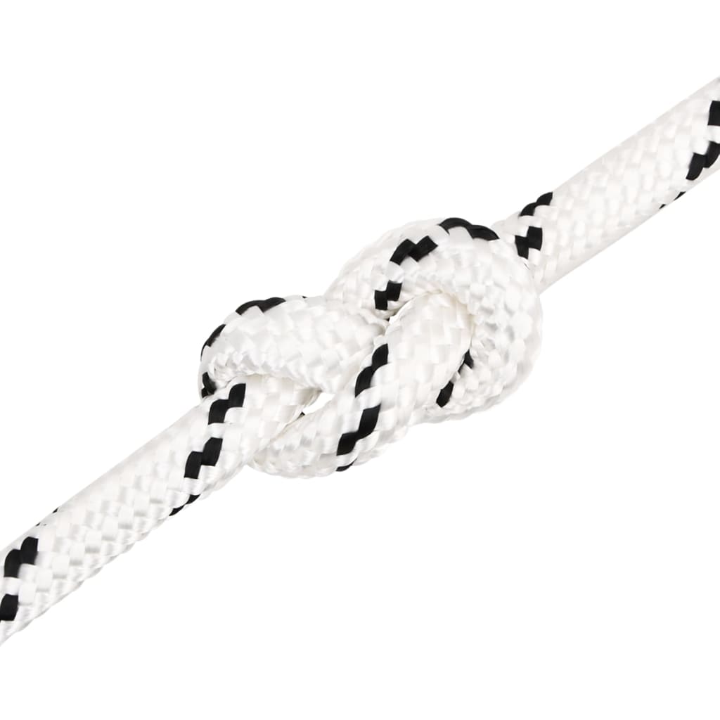 Berkfield Braided Boat Rope White 20 mmx50 m Polyester