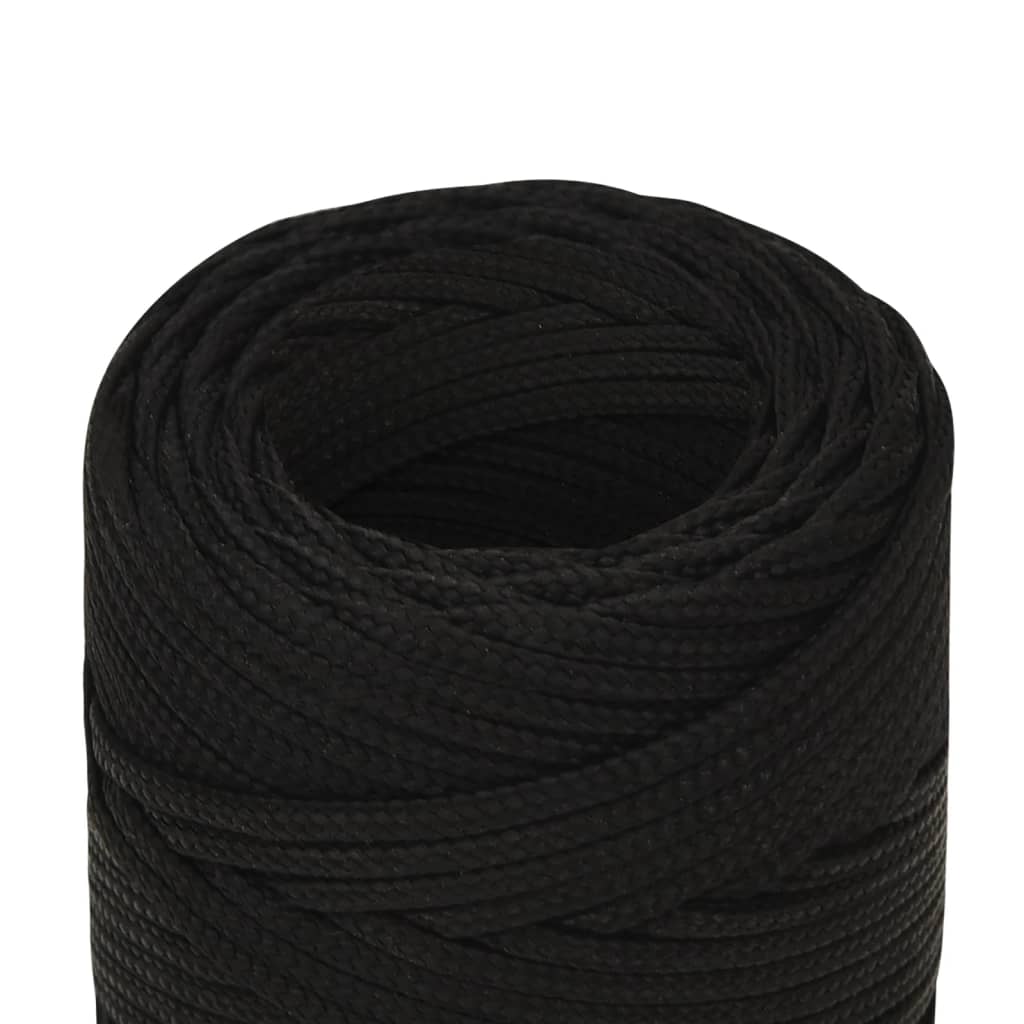 Berkfield Work Rope Black 2 mm 25 m Polyester