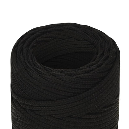 Berkfield Work Rope Black 2 mm 25 m Polyester