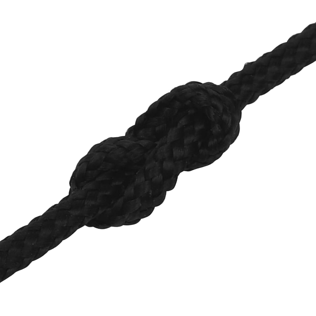 Berkfield Work Rope Black 2 mm 25 m Polyester