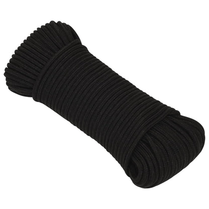 Berkfield Work Rope Black 3 mm 100 m Polyester