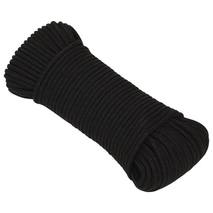 Berkfield Work Rope Black 3 mm 250 m Polyester