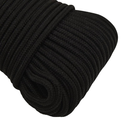 Berkfield Work Rope Black 3 mm 250 m Polyester