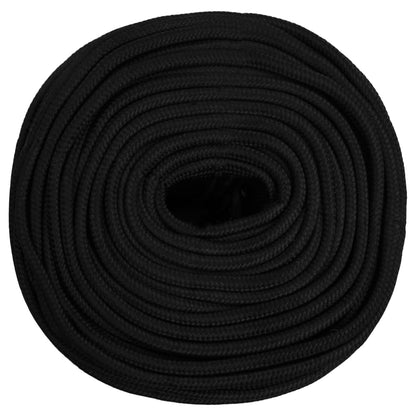 Berkfield Work Rope Black 6 mm 500 m Polyester
