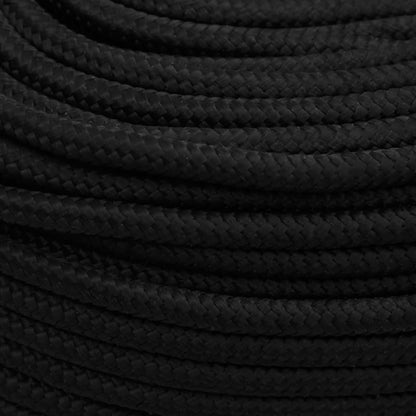 Berkfield Work Rope Black 6 mm 500 m Polyester