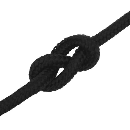 Berkfield Work Rope Black 12 mm 100 m Polyester