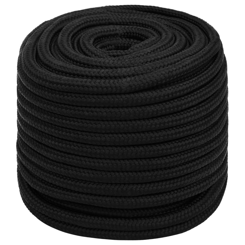 Berkfield Work Rope Black 16 mm 50 m Polyester