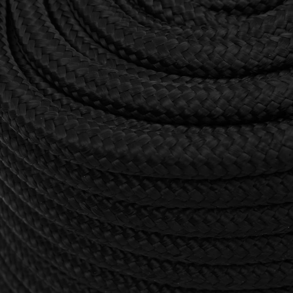 Berkfield Work Rope Black 16 mm 50 m Polyester