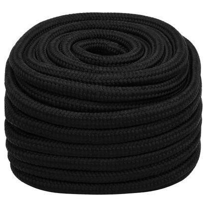 Berkfield Work Rope Black 20 mm 25 m Polyester