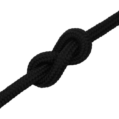 Berkfield Work Rope Black 20 mm 25 m Polyester