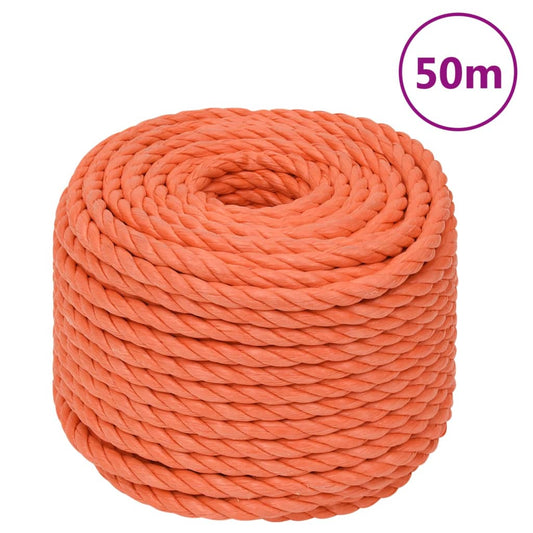 Berkfield Work Rope Orange 12 mm 50 m Polypropylene