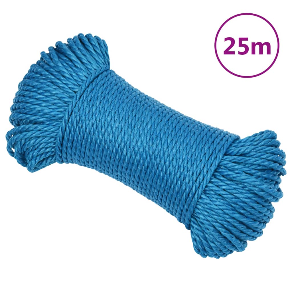 Berkfield Work Rope Blue 3 mm 25 m Polypropylene