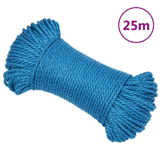 Berkfield Work Rope Blue 3 mm 25 m Polypropylene