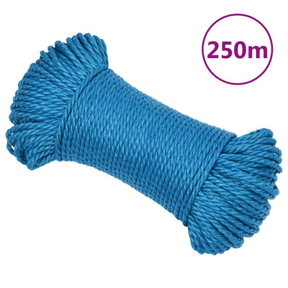 Berkfield Work Rope Blue 8 mm 250 m Polypropylene