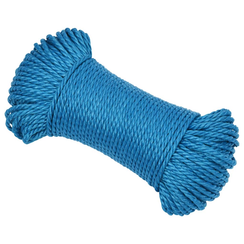 Berkfield Work Rope Blue 8 mm 250 m Polypropylene
